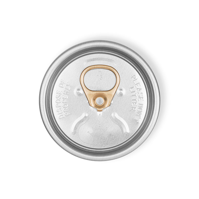 铝制啤酒饮料盖 -- 银盖金拉环